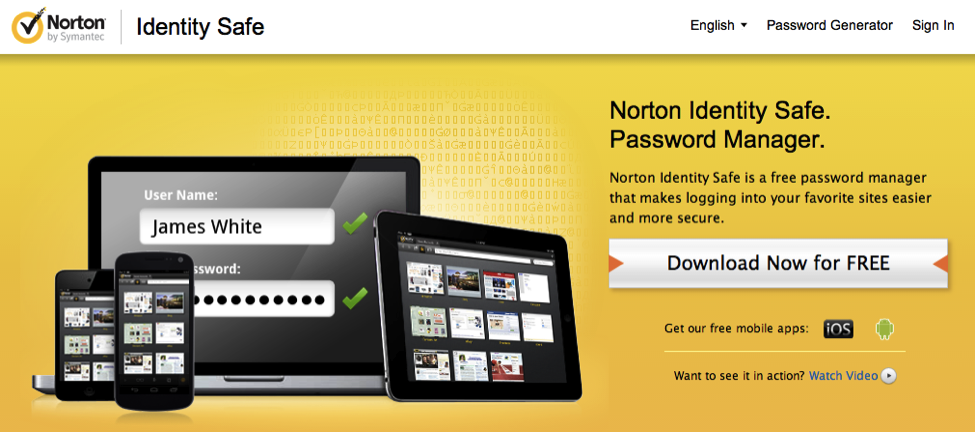 Norton Identity Safe