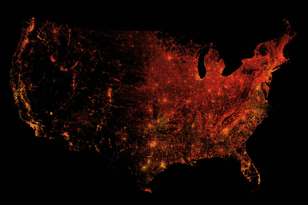 Diversity index of the contiguous United States by block