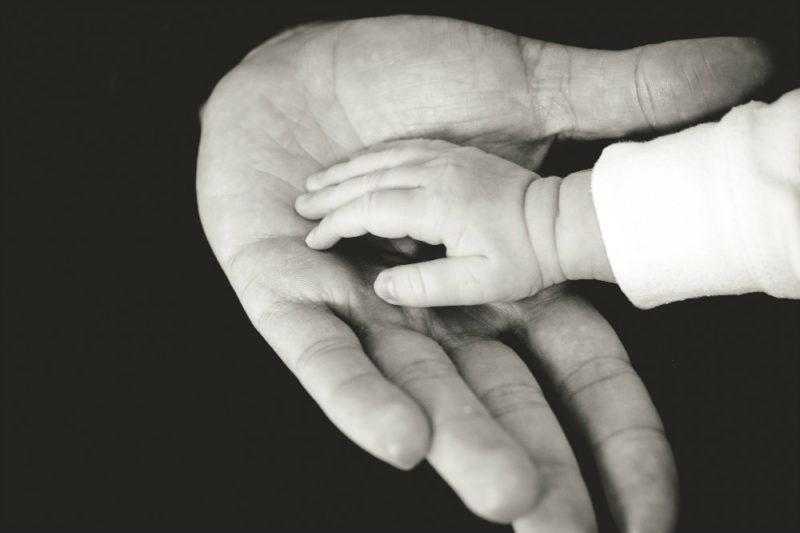 Baby Hand With Parents Hand - Child Identity Theft